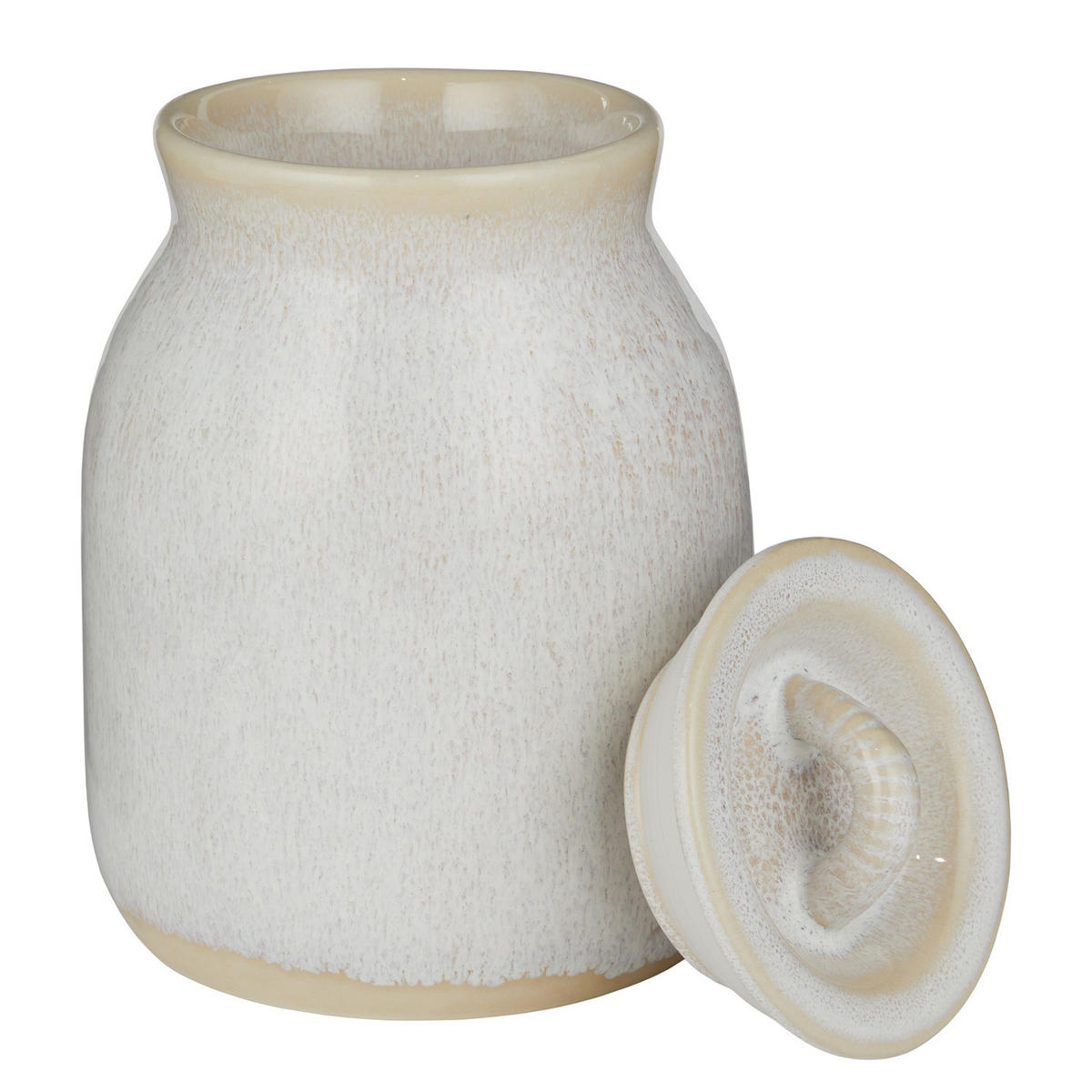 AUFBEWAHRUNGSDOSE Portimao - Beige, Keramik (11/15/11cm) - Butlers