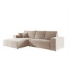 ECKSOFA Corunia In Aragon - Beige, Holzwerkstoff/Textil (294/185cm) - Fun Möbel