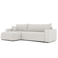 ECKSOFA Luna Max Mit Schlaffunktion - Beige, Holzwerkstoff/Textil (278/145cm) - Fun Möbel