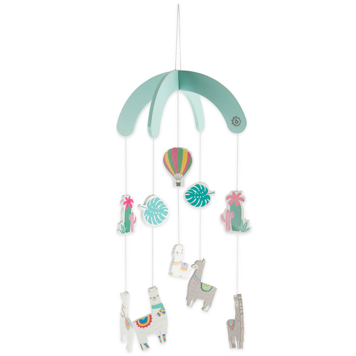 MOBILE Holz Lama - ab Geburt - Türkis, Holz (19.1/19.1cm) - Bieco Spielwaren