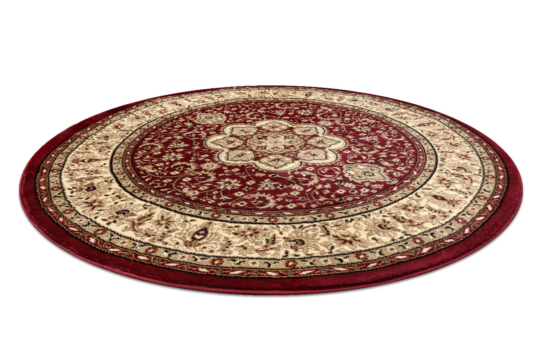 TEPPICH Royal 150 cm - Rot, Textil (150/150cm) - rugsX