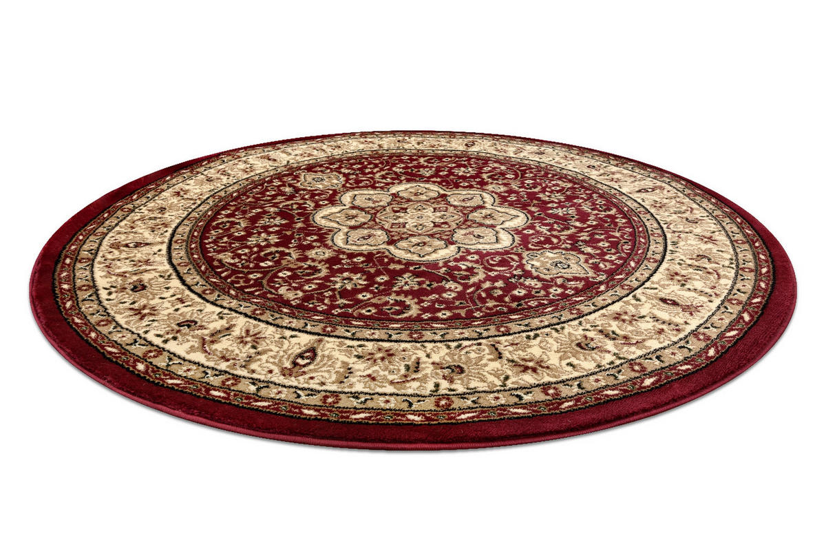 TEPPICH Royal 150 cm - Rot, Textil (150/150cm) - rugsX