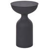 BEISTELLTISCH Metall schwarz rund 36 cm Cota - Schwarz, Metall (36/36/56cm) - Beliani