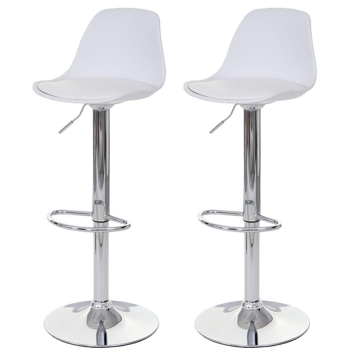 BARHOCKER Weiß 2er-Set - Weiß, Textil (39/103/43cm) - MCW