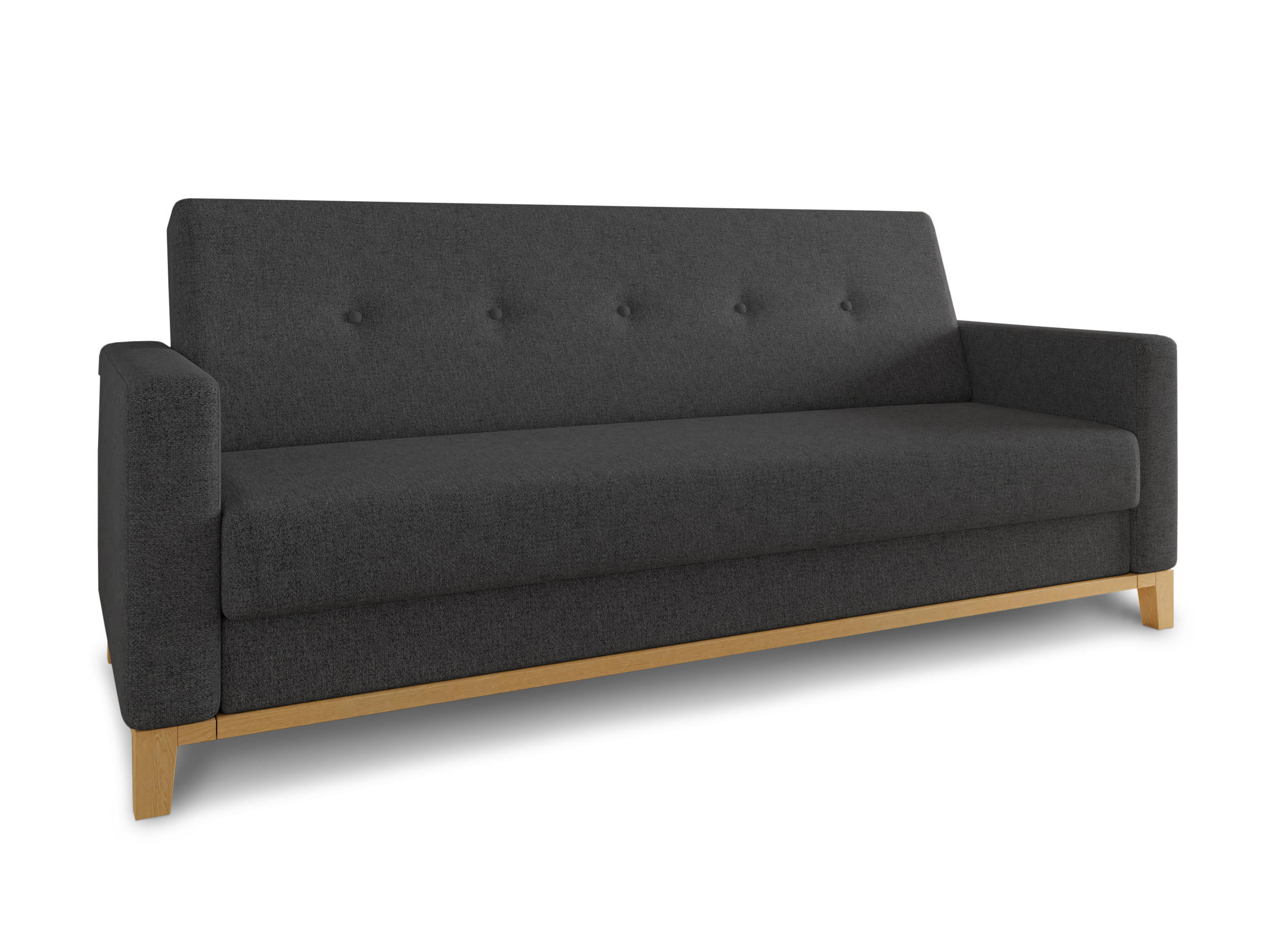 XXXLutz Schlafsofa Schwarz 215x89x89 cm