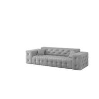 SOFA 3-sitzer Chantal In Moly - Hellgrau, Holzwerkstoff/Textil (251/78/96cm) - Fun Möbel