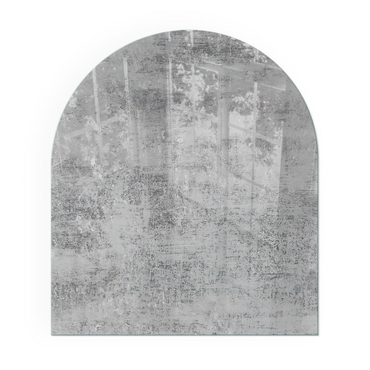 GLASPLATTE für Kamin 80x70 cm - Grau, Glas (80/70/0.4cm) - TULUP