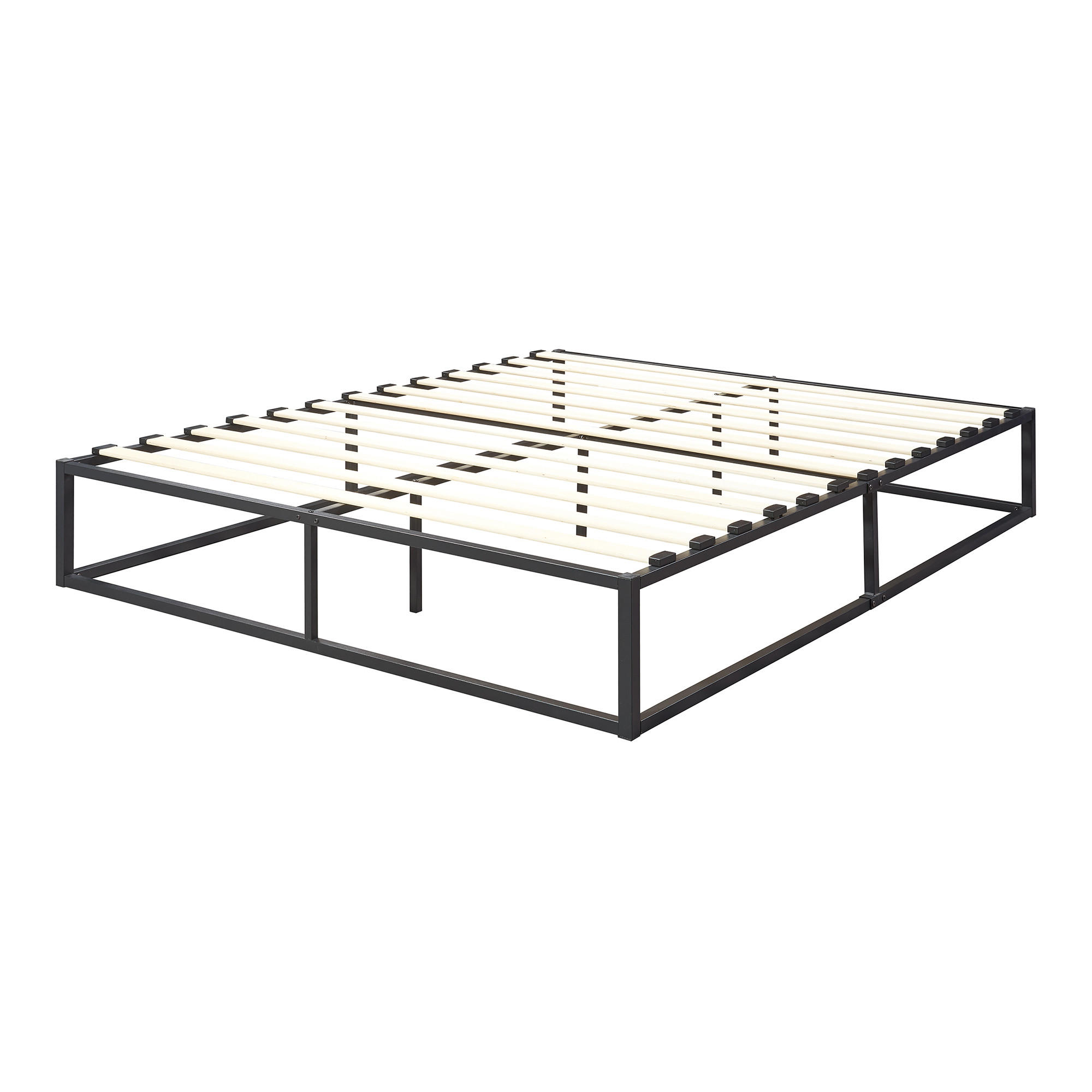 METALLBETT Kreta - Schwarz, Metall (160/200cm) - [en.casa]