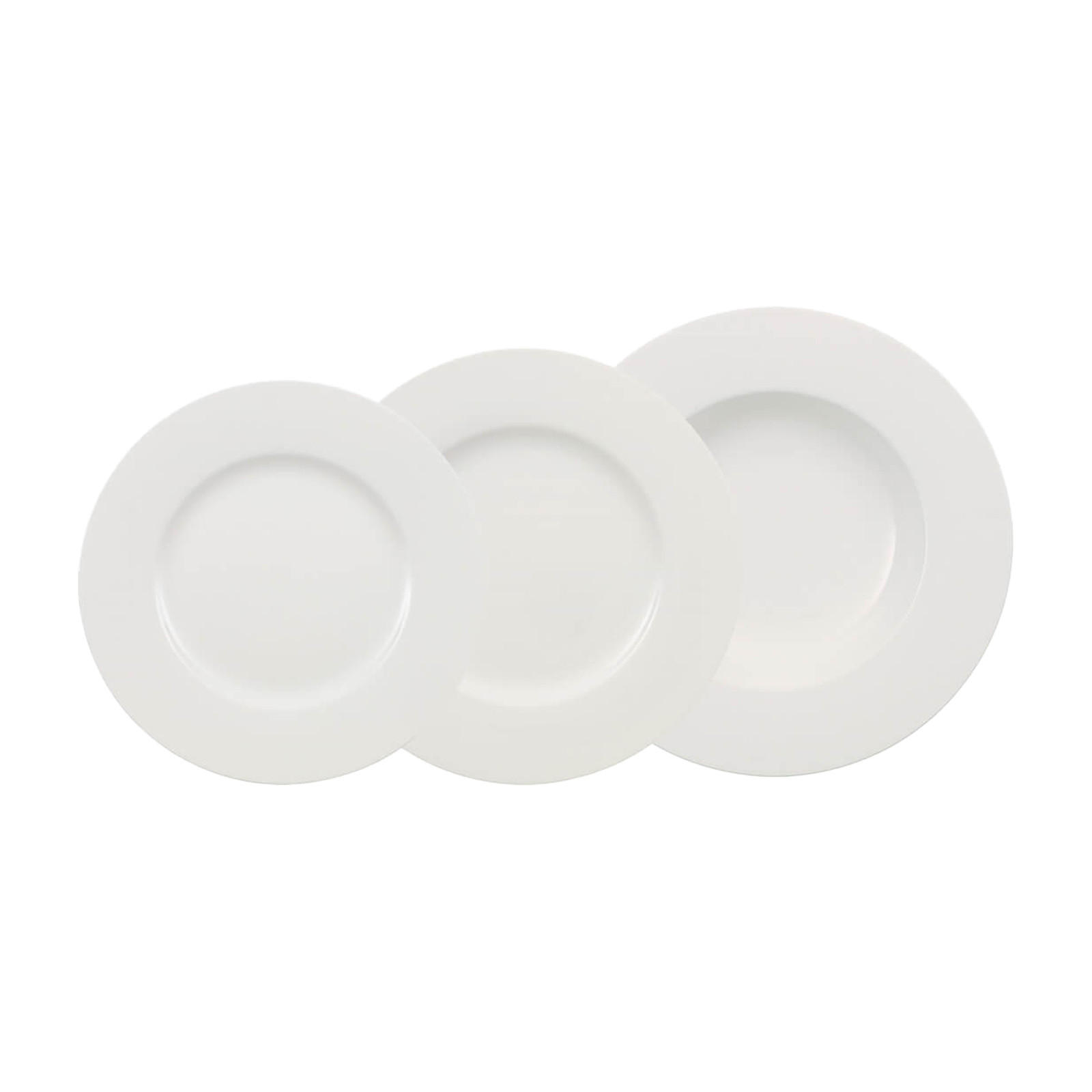 TELLER-SET Wonderful World weiß 12er Set - Weiß, Keramik (36/15/36cm) - Villeroy & Boch