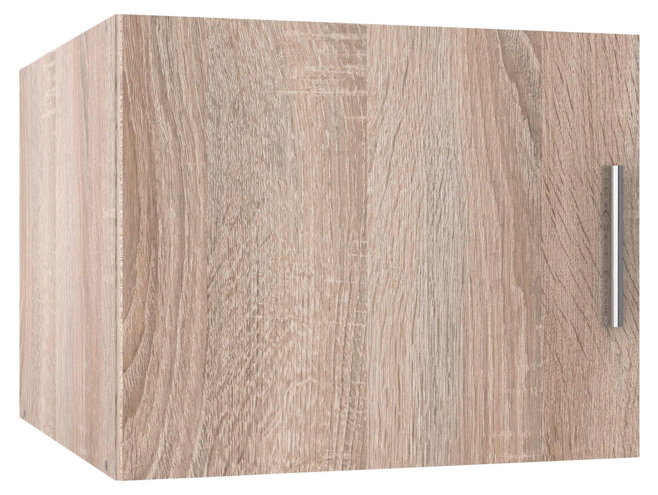KLEIDERSCHRANKAUFSATZ Münster Eiche Sägerau 50 / 40 / 54cm - Eichefarben/Grau, Holz/Holzwerkstoff (50/54/40cm) - Wimex