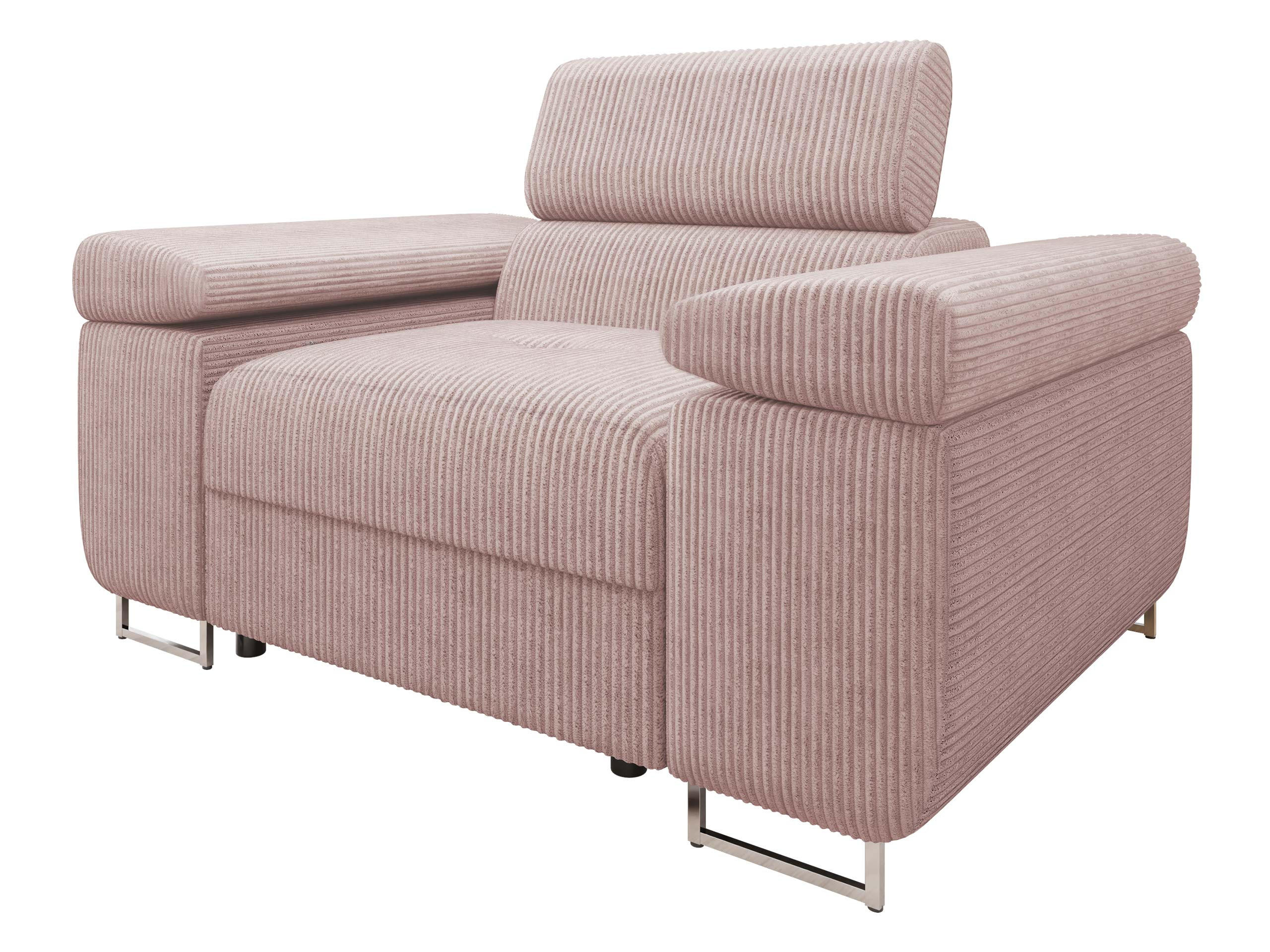 SESSEL Torezio Cord - Rosa, Holz/Textil (134/90/102cm) - MIRJAN24