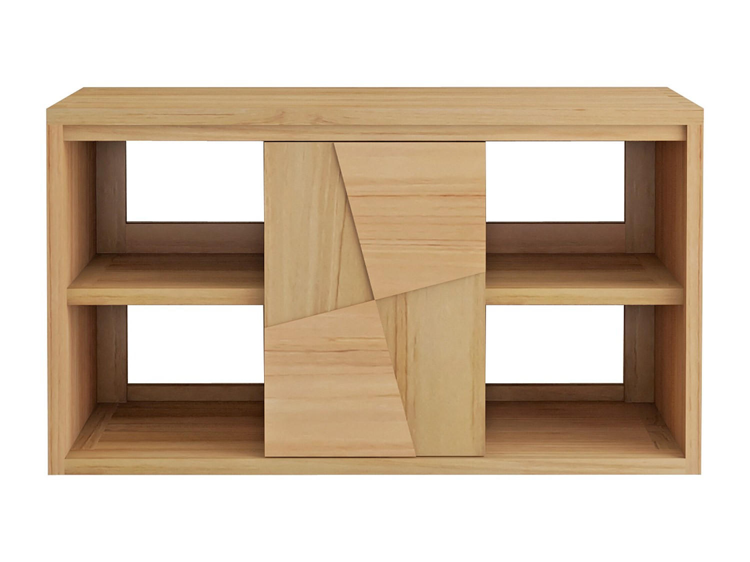 WASCHBECKENUNTERSCHRANK - 80 cm x 50 cm - holz - naturfarben hell Sumbawa - Naturfarben, Holz (80/45/50cm) - Vente-Unique