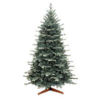 KÜNSTLICHER WEIHNACHTSBAUM OREGON mit Holzständer Höhe 150 cm - Grün, Kunststoff (125/210cm) - pink garten