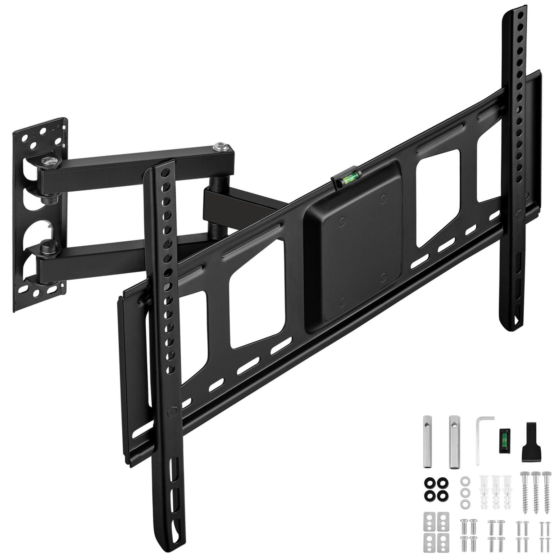 tectake Tv-Wandhalterung, Schwarz 55x42x66 cm