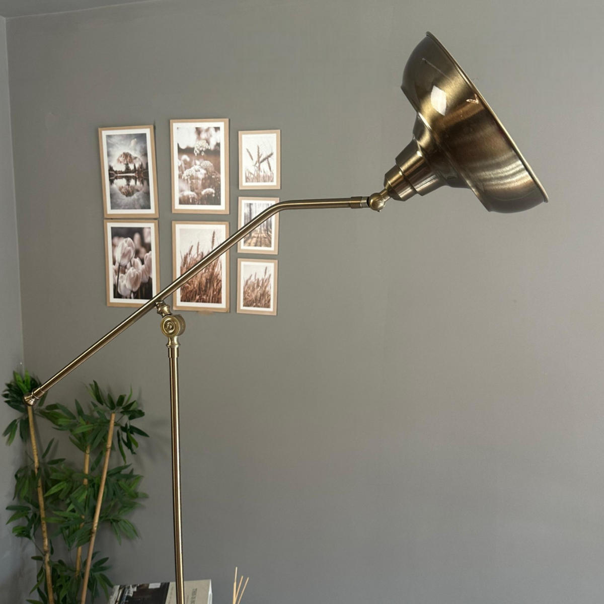 STEHLAMPE Korex 165 Cm - Messingfarben, Metall (35/35/167cm) - Bamyum