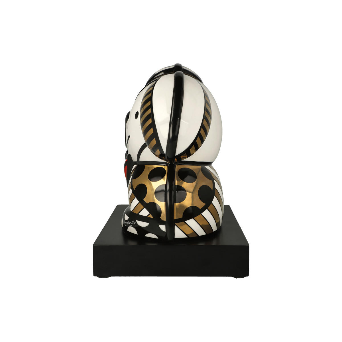 DEKOFIGUR Romero Britto - Golden Ginger, Porzellan, Gold, Limited Edition, 30 cm - Goldfarben, Keramik (21/30/28.5cm) - Goebel