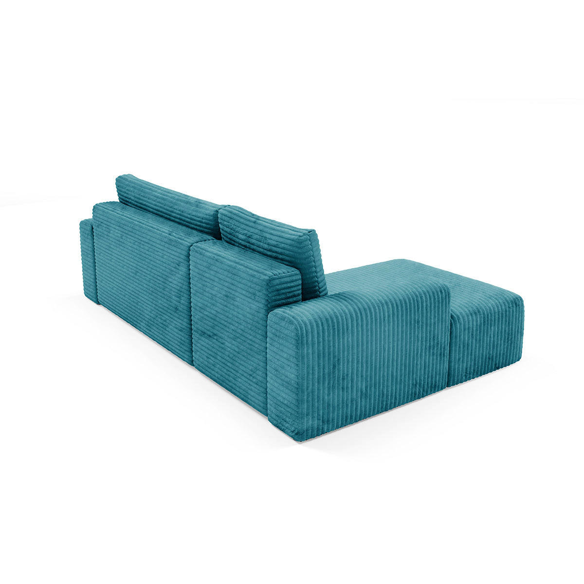 ECKSOFA Romeo 3 Sitzplätze Blau - Blau, Holz (268/163cm) - Petits-meubles