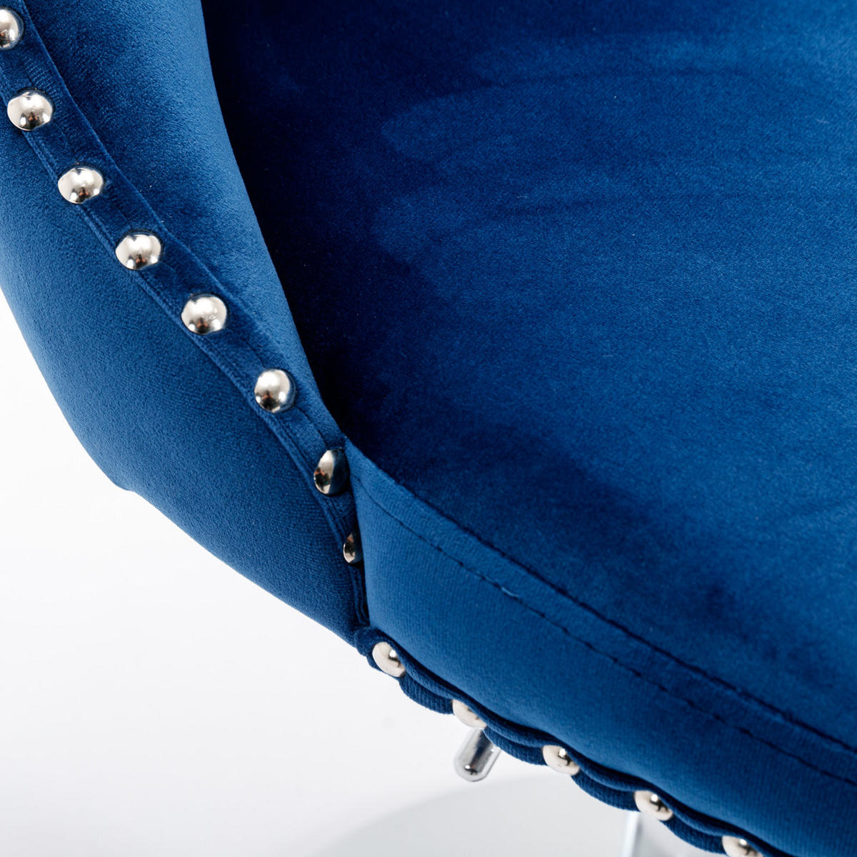 BARHOCKER 2er-Set höhenverstellbar mit Samtbezug, Blau - Blau, Textil (46/115/46cm)