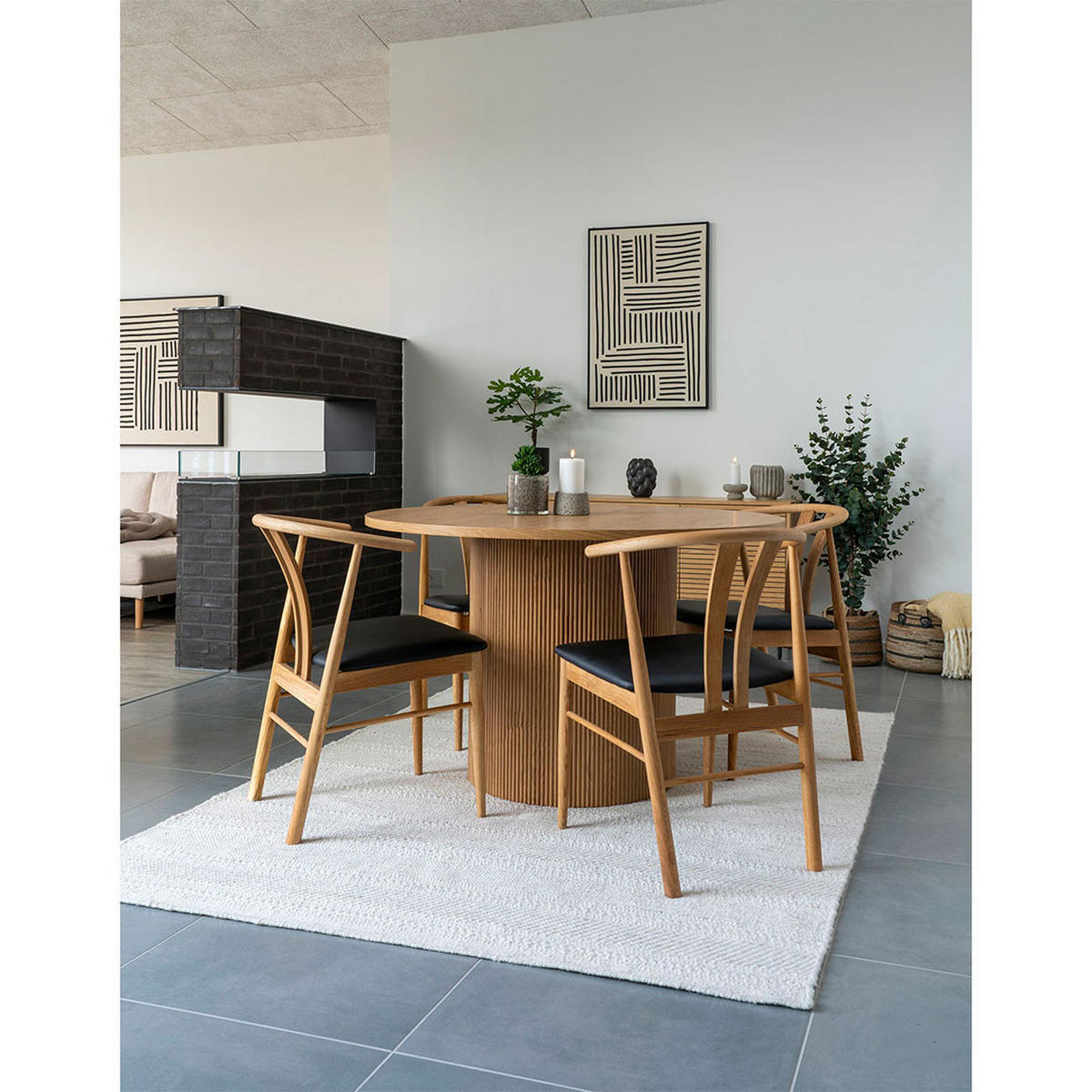 ESSTISCH, Boavista, Natur, MDF, 120 x 120 x 75 cm - Naturfarben, Holzwerkstoff (120/120/75cm) - ebuy24