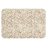 BADEMATTE Leopard - Klassisch - Beige Badvorleger 90x60 cm - Hellbraun, Kunststoff/Textil (90/60cm) - OnlyWow