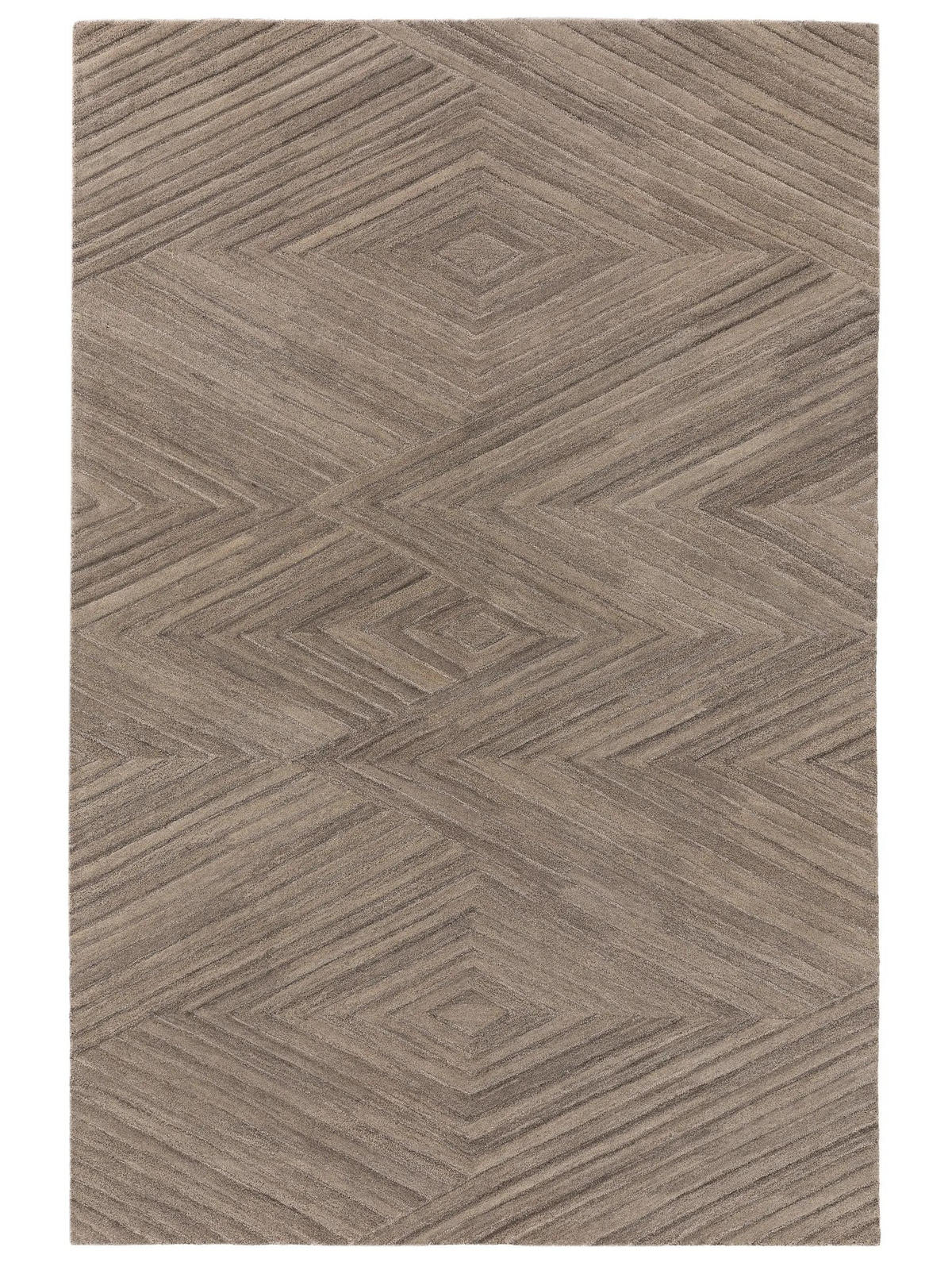 WOLLTEPPICH Yanis Beige/Hellbraun 200x300 cm - Beige, Textil (200/300cm) - benuta Pure