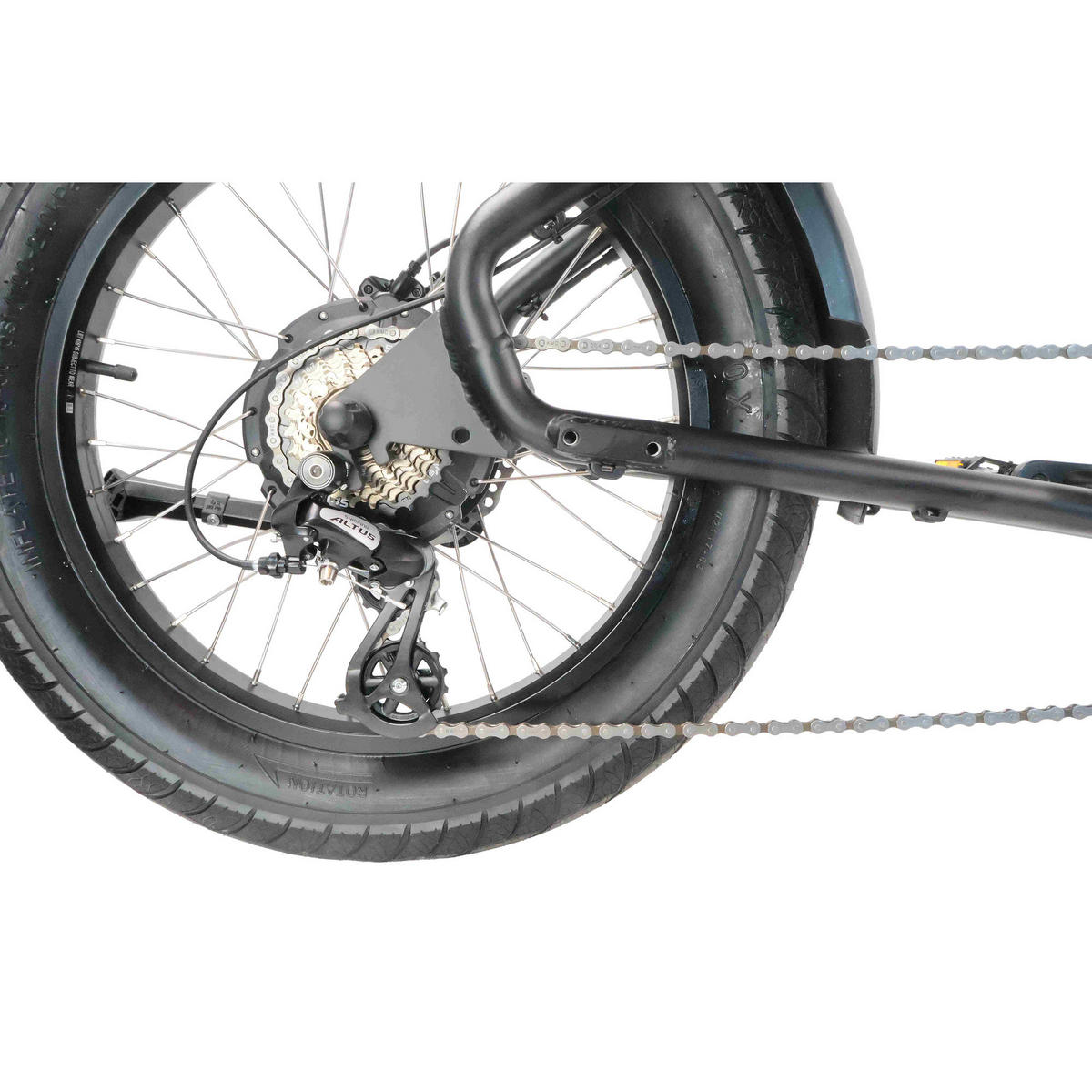 MOTO E-BIKE 20" MOTO 2.6 - Schwarz, Metall (110cm) - LLOBE