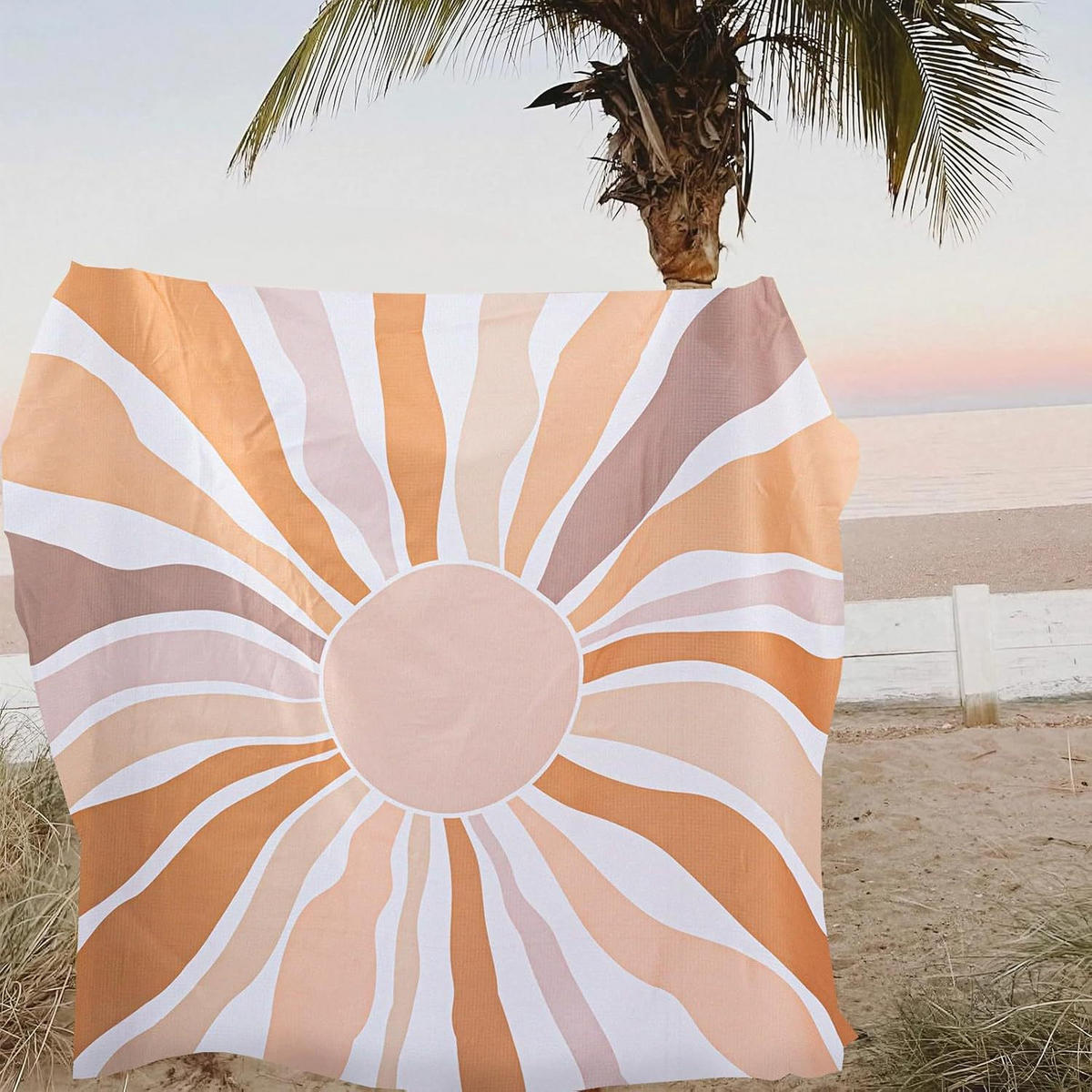 STRANDMATTE Picknickdecke 210*200CM - Orange, Textil (25/20cm)