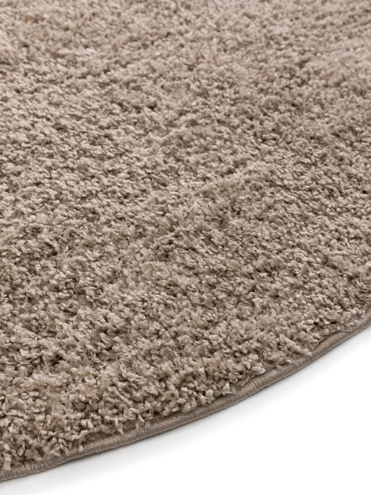 HOCHFLORTEPPICH Soho Beige ø 160 cm rund - Beige, Kunststoff (160/160cm) - benuta