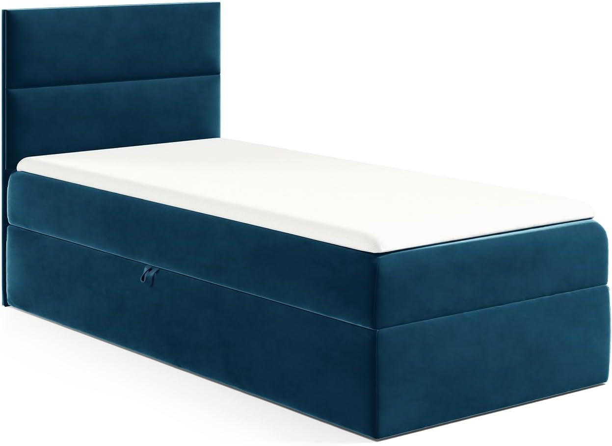 KINDERBETT MINO 1 - Dunkelblau, Holzwerkstoff (84/208cm) - Meblini