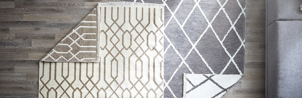 Teppiche in grau beige