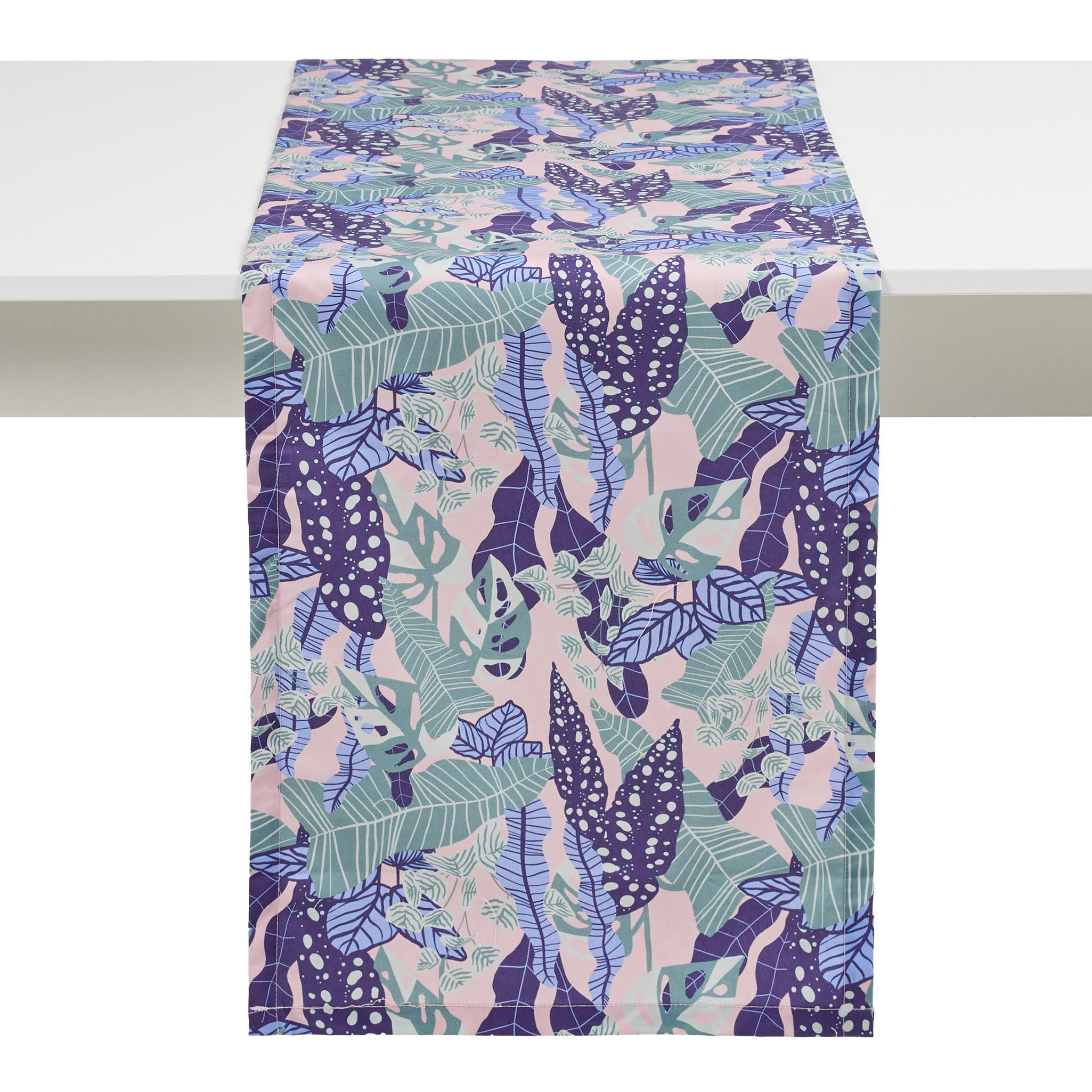 TISCHLÄUFER Hazel - Violett, Textil (180/40/1cm) - home&you