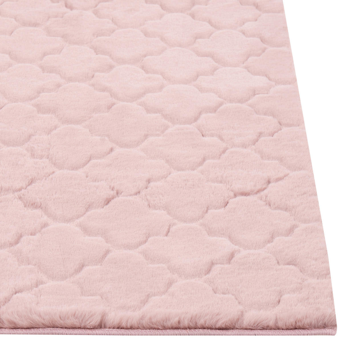 SHAGGY-KUNSTFELLTEPPICH Gharo 230/160 cm - Pink, Kunststoff (160/230cm) - Beliani