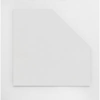 ECKPLATTE Tiger 22x65x65 cm Weiß - Weiß, Holz (65/65/22cm) - PROREGAL