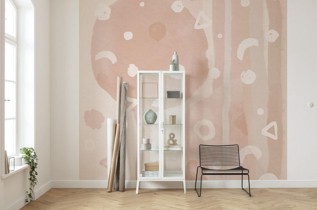 FOTOTAPETE künstlerisch 300 x 280 cm - Pink, Papier (300/280cm) - Sanders & Sanders