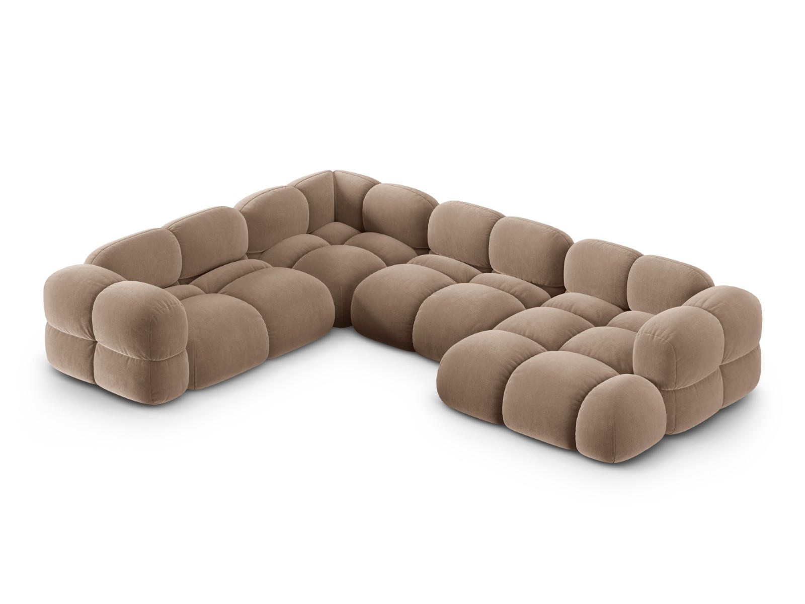 Cosmopolitan Design Panoramasofa Mokka 250x68x345 cm