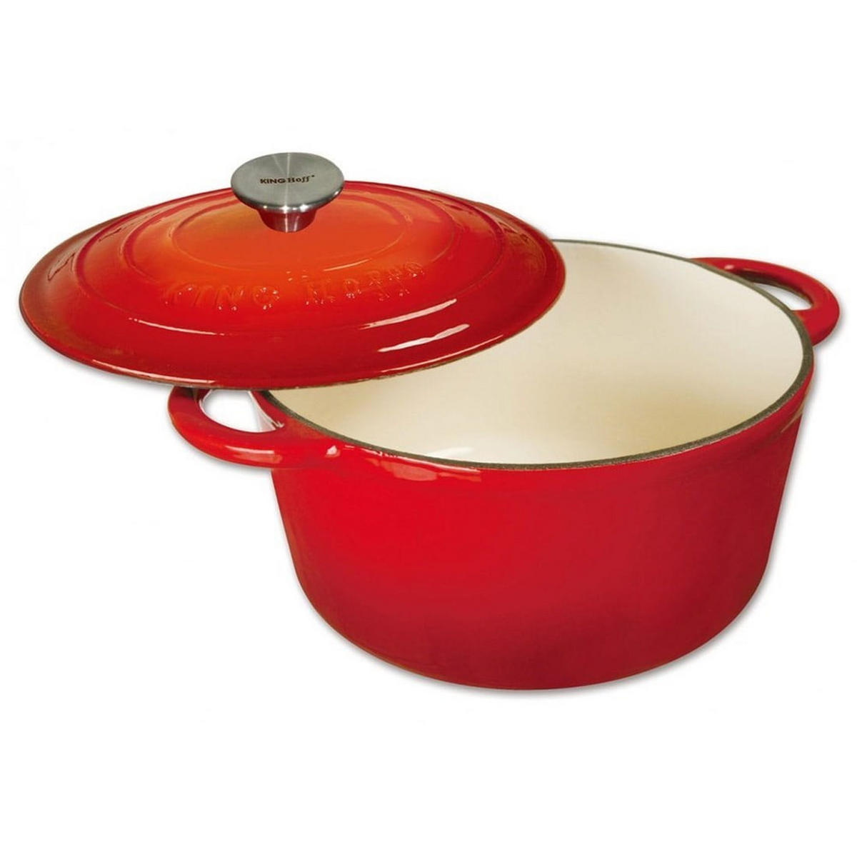 TOPF Rot 24/24/12 cm KH1529 - Rot, Glas (24cm) - Kinghoff 