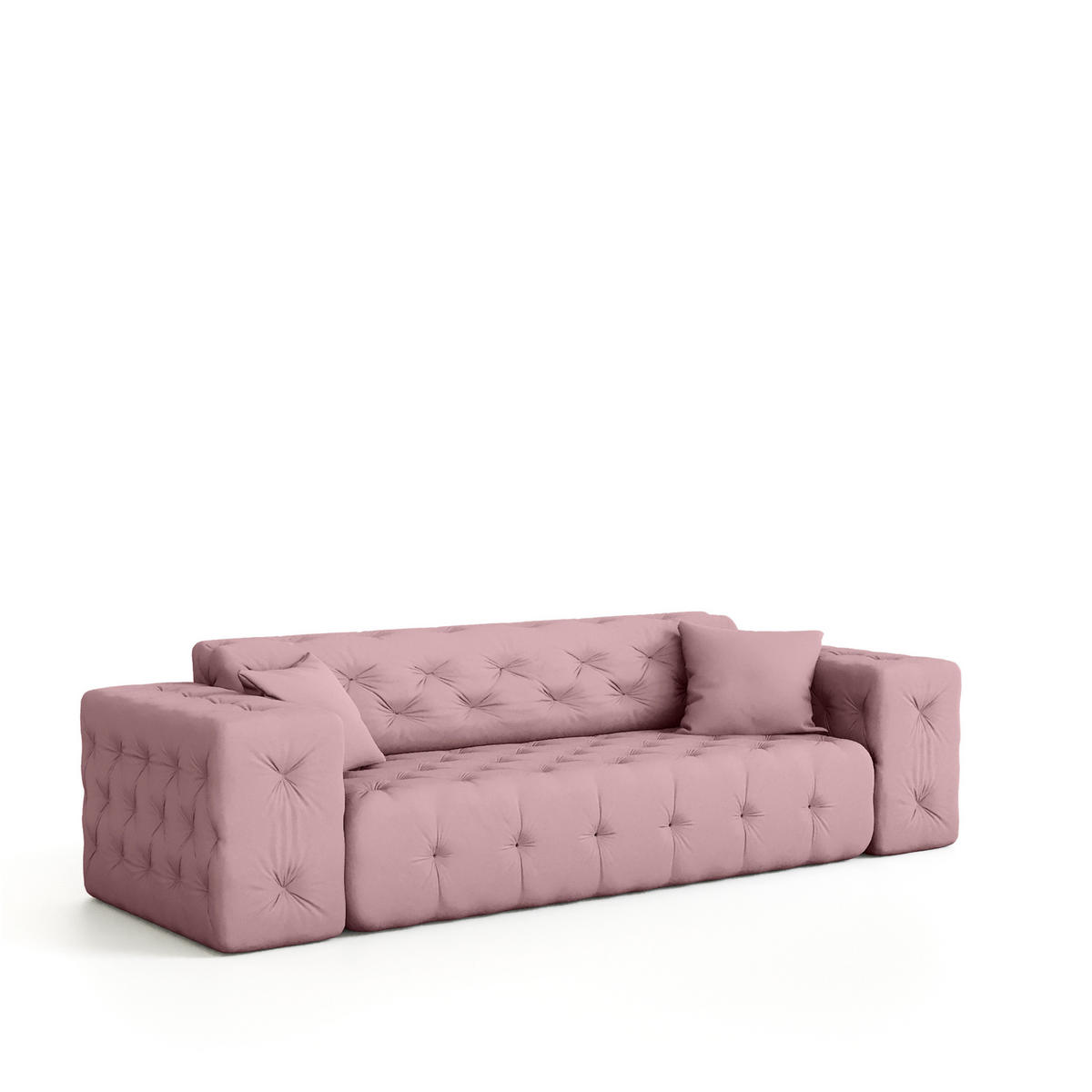 SOFA 3-sitzer Chantal - Pink, Holzwerkstoff/Textil (251/78/96cm) - Fun Möbel