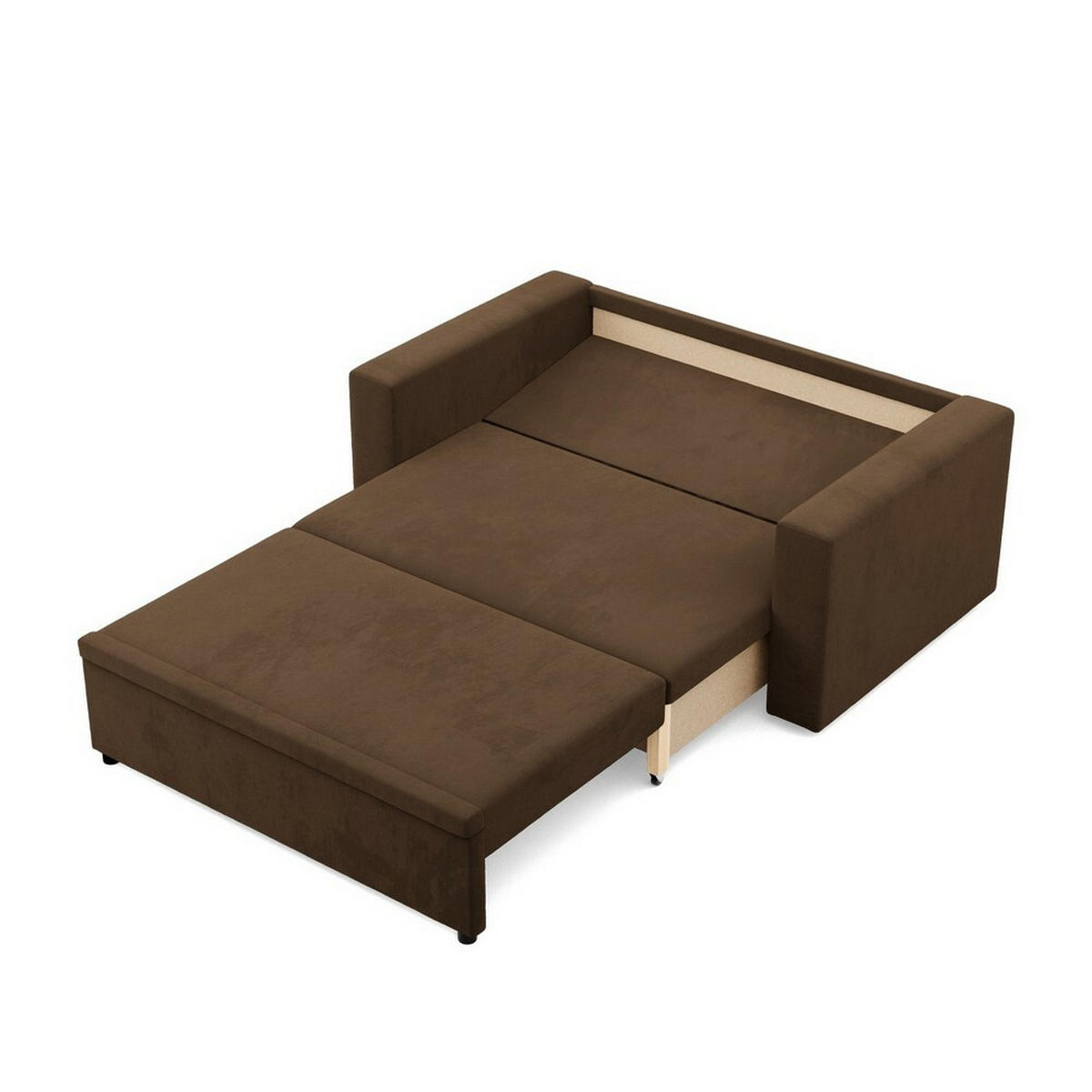 SOFA Neo mit gerader Armlehnen braun - Braun, Textil (148/90/87cm) - SIMKAM Furniture