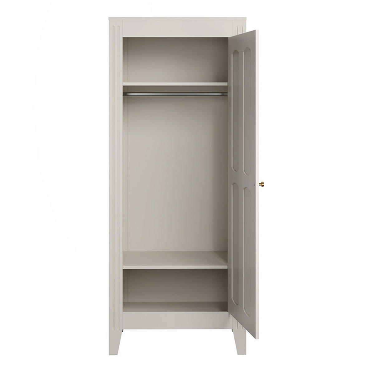 SCHRANK 1 Tür Milenne Beige - Beige, Holz (80/197/55cm) - Petits-meubles