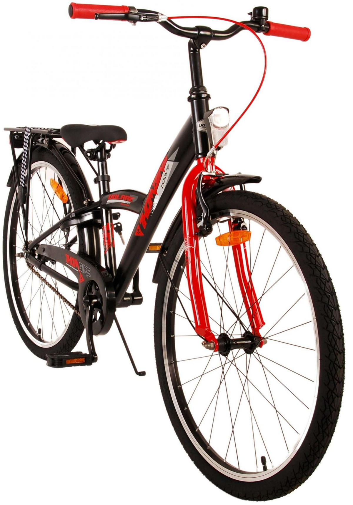 KINDERFAHRRAD Thornbike - Jungen - Rücktritt + Handbremse - 24 Zoll - Rot - Rot, Metall (61cm) - TPFSports