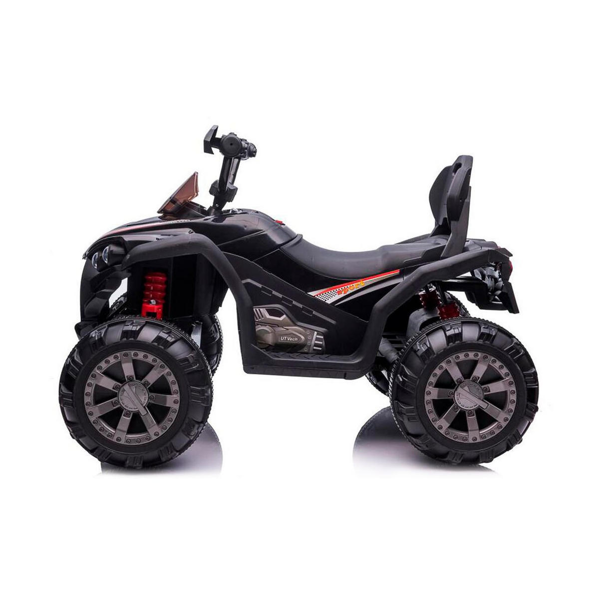 ELEKTROQUAD ATV FX Sport schwarz MP3-Anschluss, 2 Motoren, Lichter - Schwarz, Kunststoff (118/76/73cm) - Chipolino