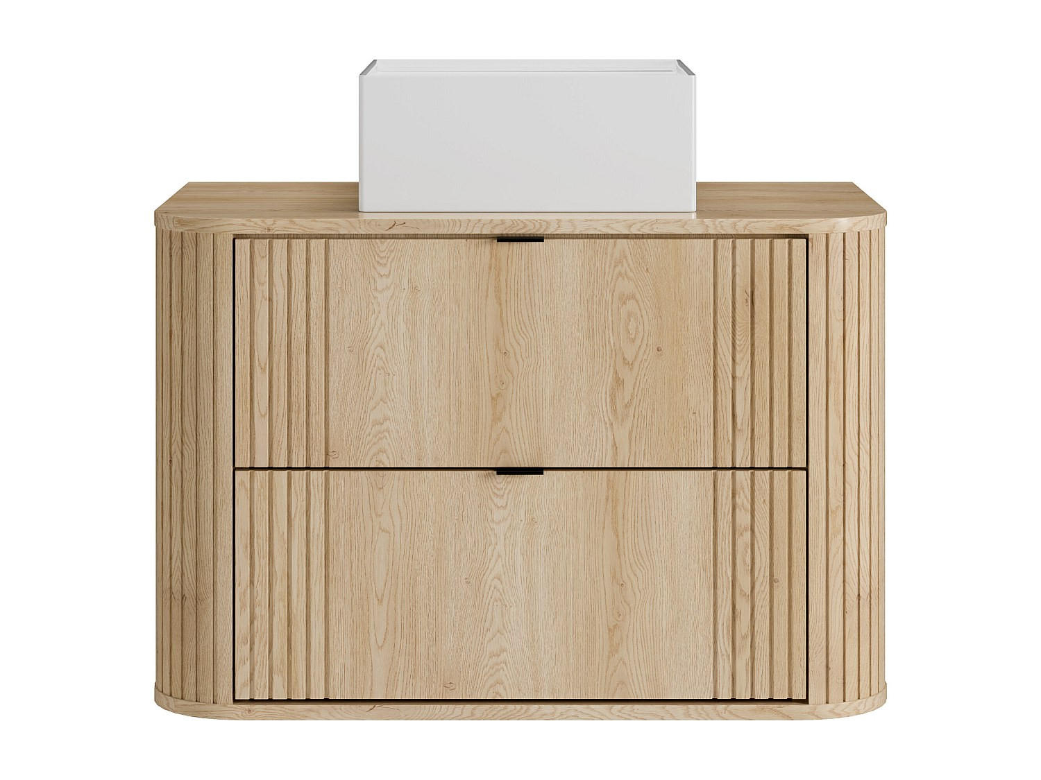 EINZELWASCHTISCH - 80 cm x 46 cm - holz - naturfarben hell Filor - Weiß, Holz (80/57/46cm) - Vente-Unique