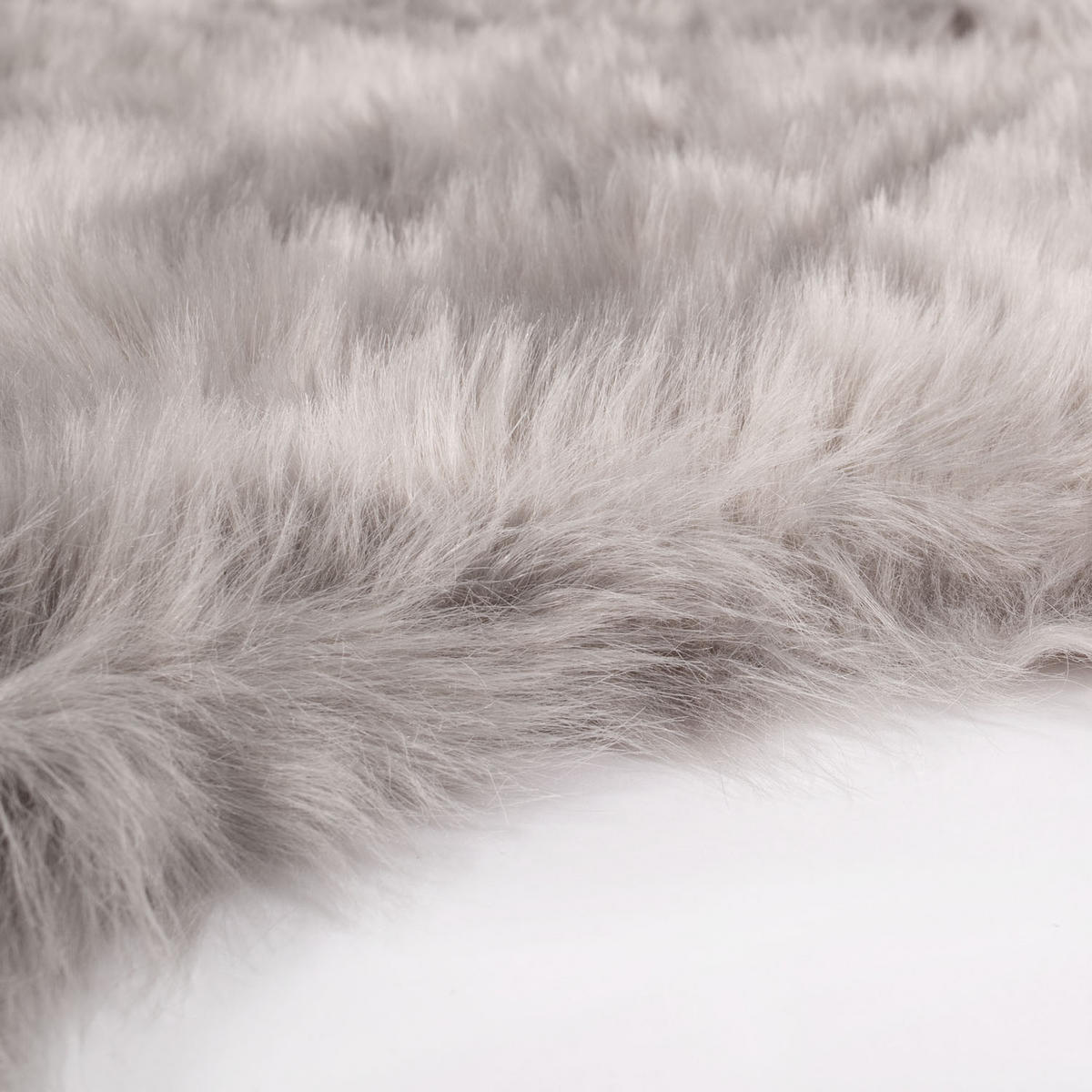 HOCHFLOR-TEPPICH Softa 800 Grau 60x90 cm - Grau, Kunststoff/Textil (60/90cm) - carpet city