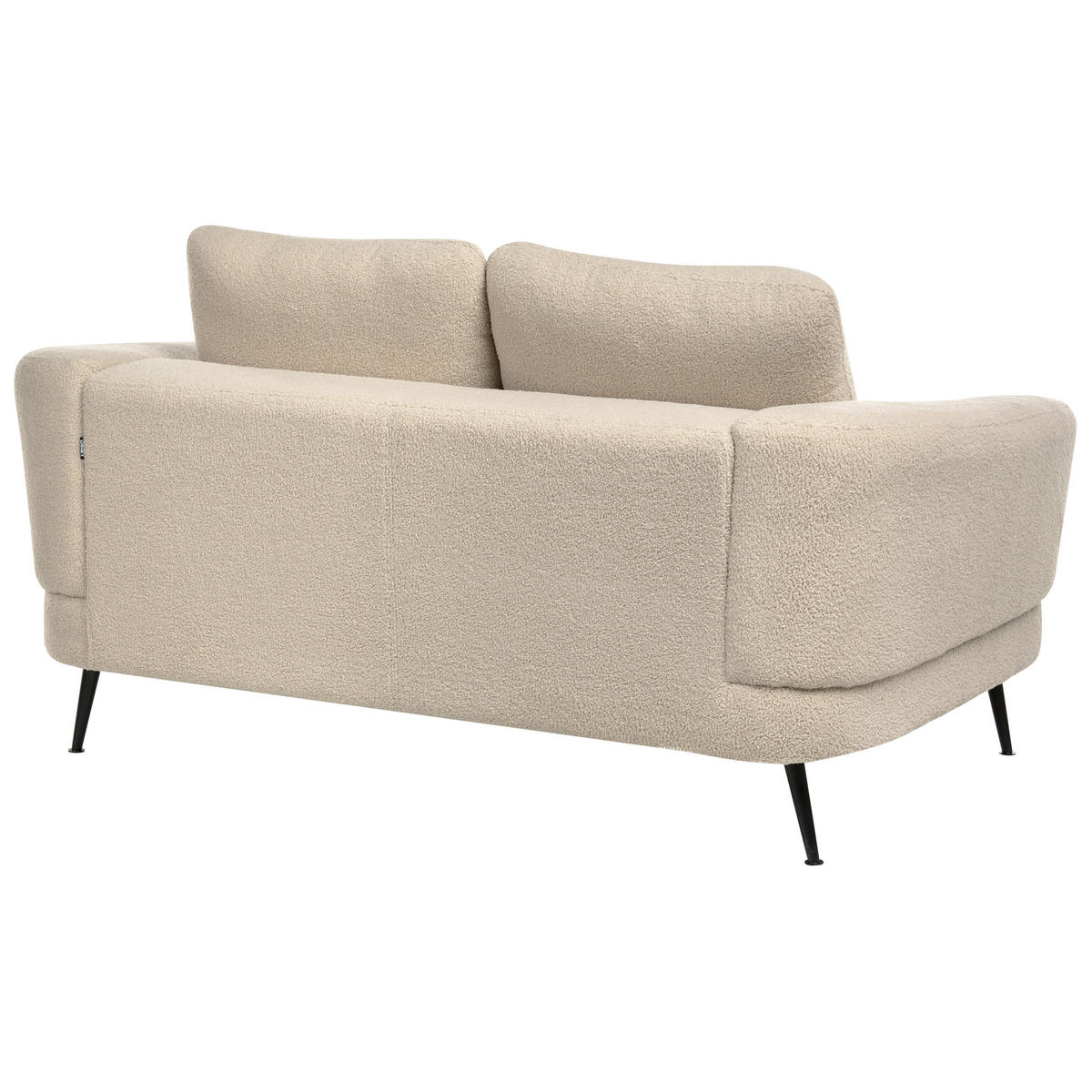 SADA POHOVEK 3-místná Bouclé Světle béžová Kjaer - černá/béžová, textil (155/100/100cm) - Beliani