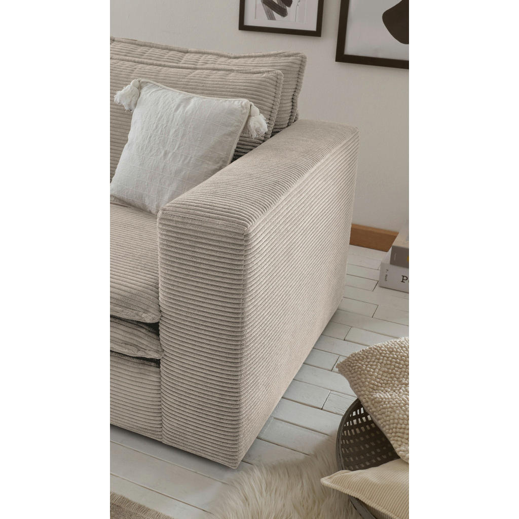 Thumbnail - Furn.Design Loveseat, Beige, Holz, Textil, Nachbildung, 176x83x125 cm, Wohnzimmer, Sessel, Polstersessel