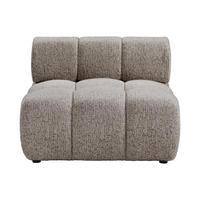 SESSEL mit gerader Rückenlehne - 1 Person - stoff - taupe Facivil - Taupe, Kunststoff/Textil (94/70/94cm) - Vente-Unique