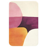 WC PŘEDLOŽKA Tvary - abstraktní - barevné 40x60 cm - terakotová, textil/plast (40/1cm) - OnlyWow