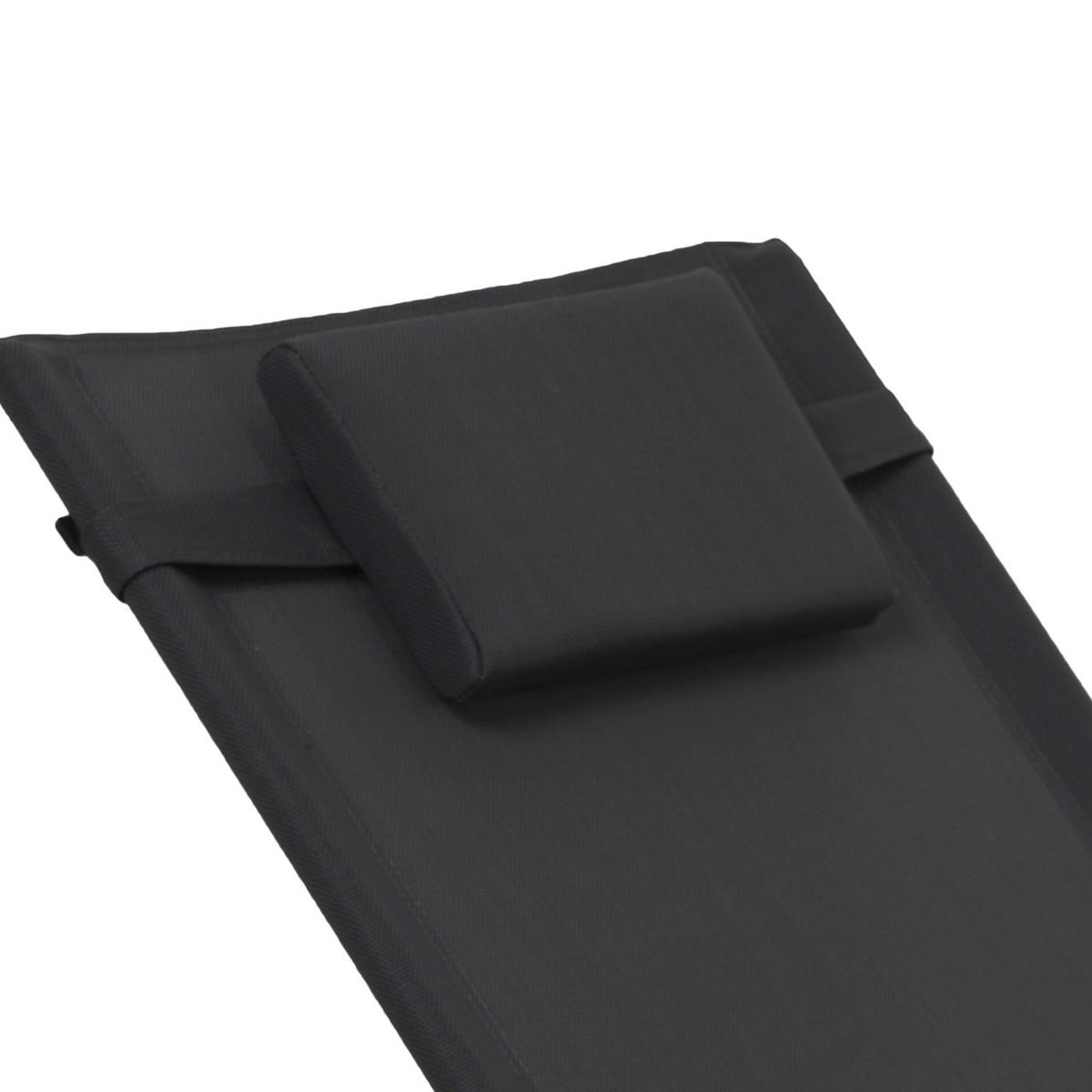 SCHAUKELLIEGE Fjon Deluxe Schwarz - Schwarz, Metall (62/82/176cm) - SVITA
