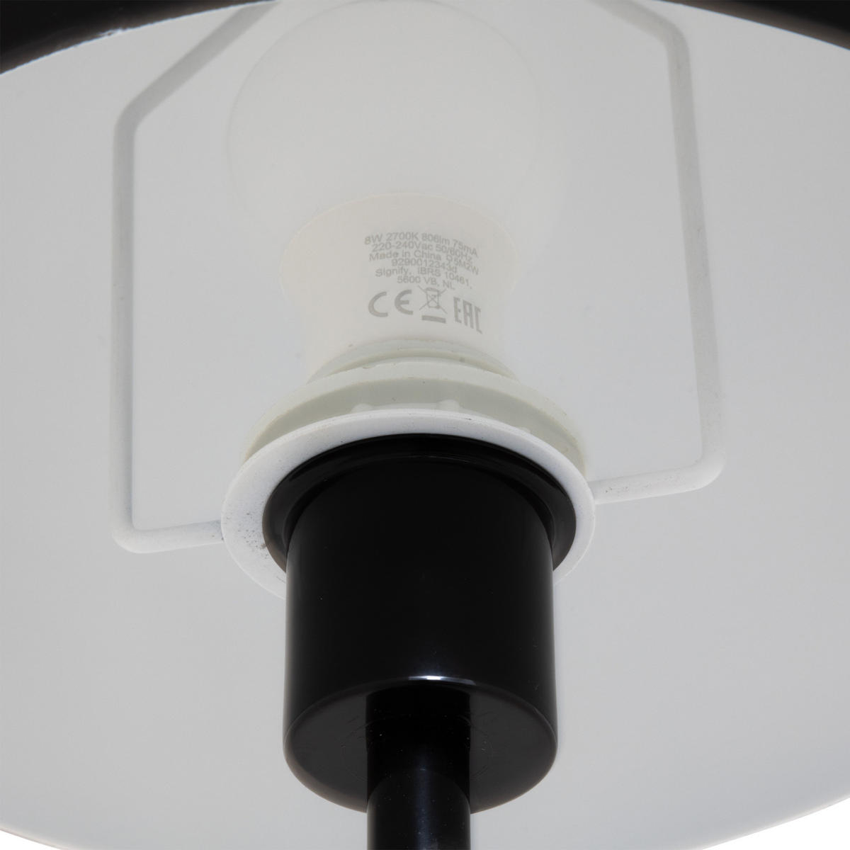 STEHLAMPE Pilz Savio 140 cm - Schwarz, Metall (28/28/140cm) - Atmosphera Createur d´interieur