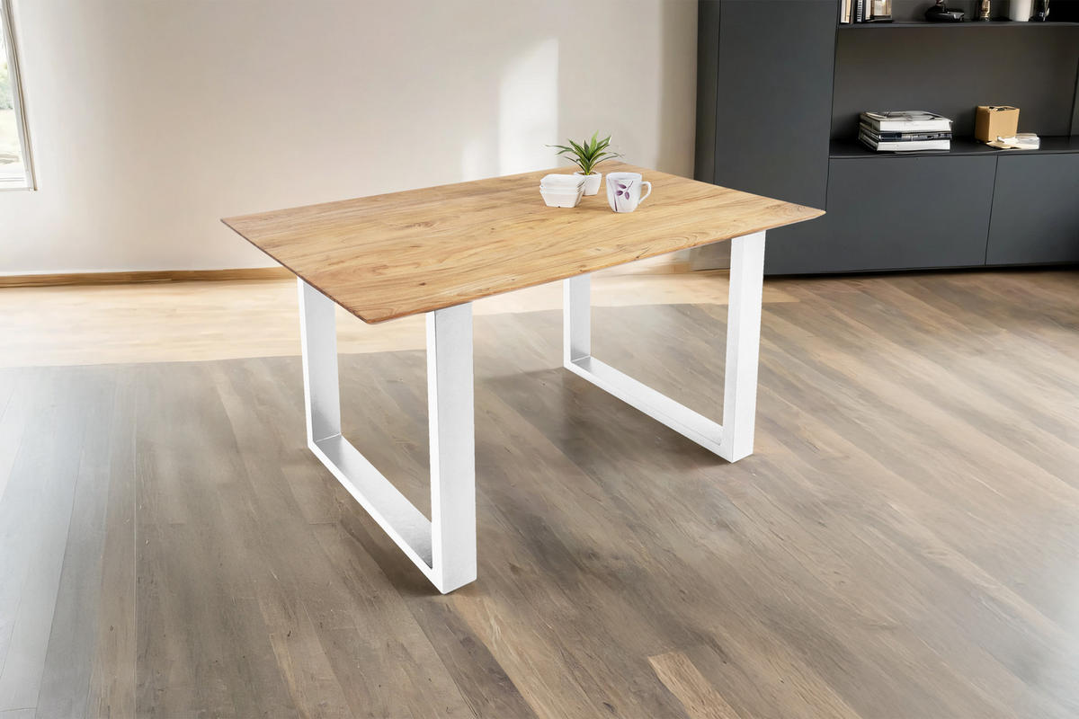 ESSTISCH DEAN - Eichefarben/Beige, Holz (80/140/77cm) - SAM